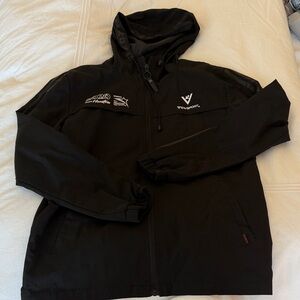 Black running jacket Houston marathon 2020